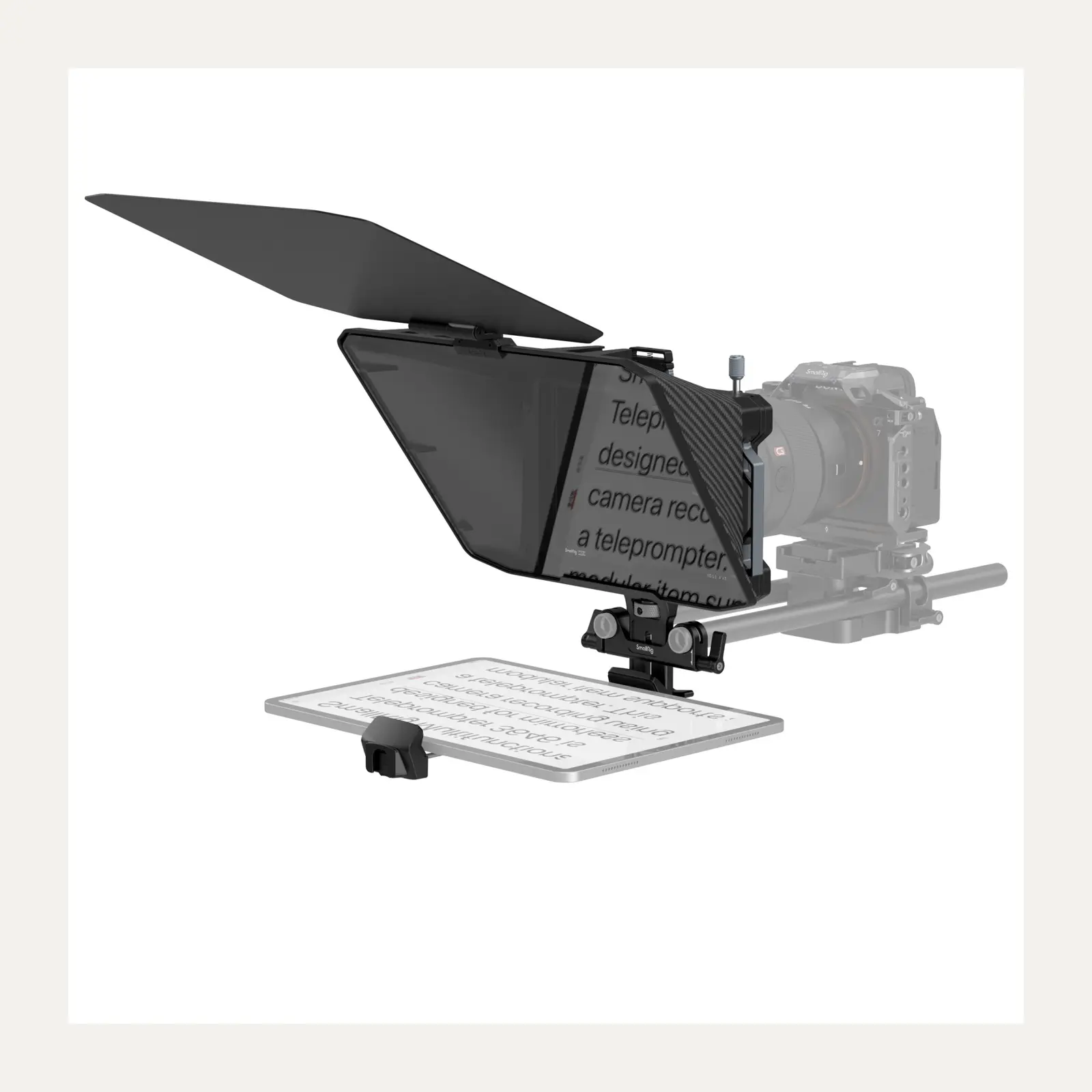 SmallRig Multifunctional Teleprompter 3646 z tabletem Samsung Galaxy Tab A